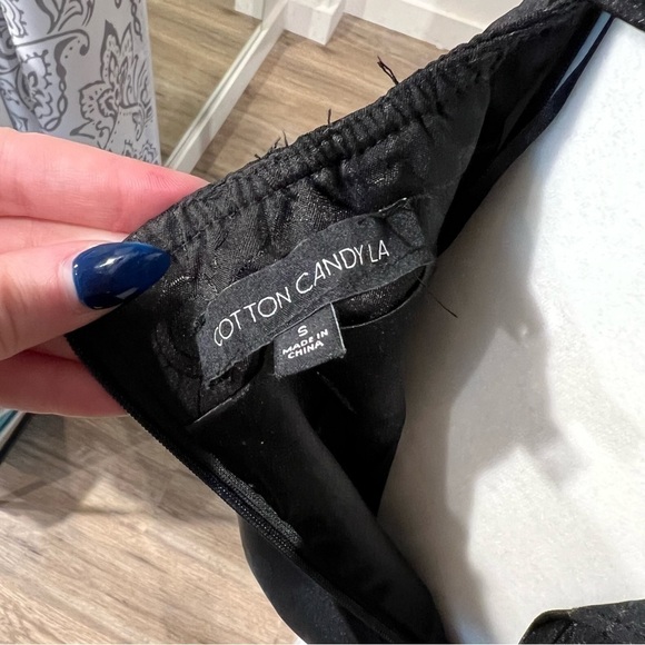 Cotton Candy LA Black Daisy Romper - Picture 6 of 6